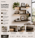 Averonto™ LumiArc Floating Display Shelf Collection