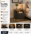 Averonto™ Elara Modern Bedside Storage Table