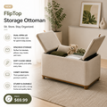 EXONAY® FlipTop Storage Ottoman